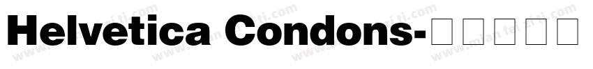 Helvetica Condons字体转换